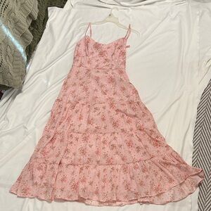 Trixxi Pink Floral Maxi Dress